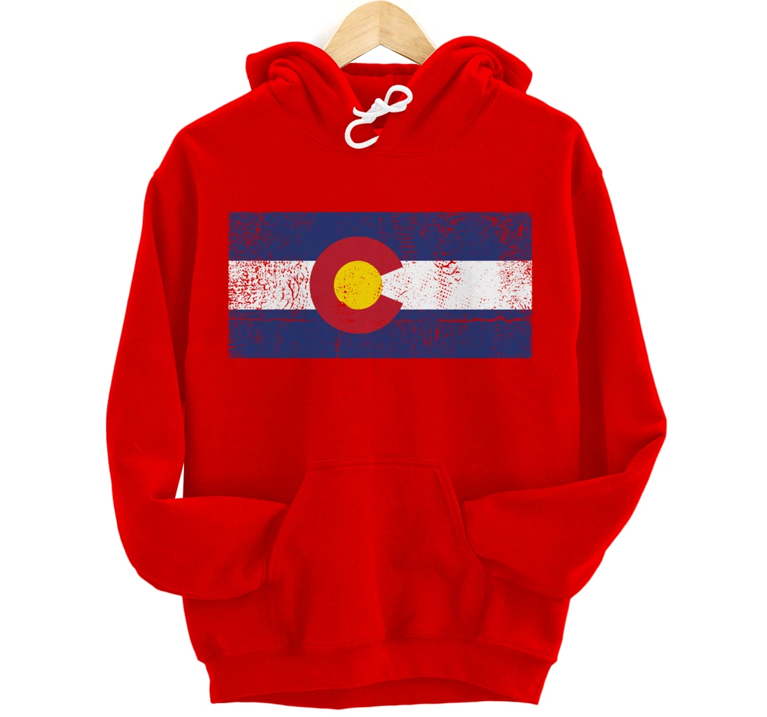 Colorado Flag Mountain State USA America Patriot Home Denver Pullover Hoodie