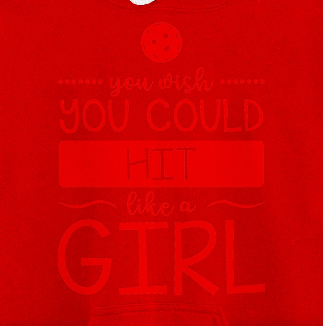 Girls Pickleball Hit Like a Girl Paddleball Dinking Sport Pullover Hoodie