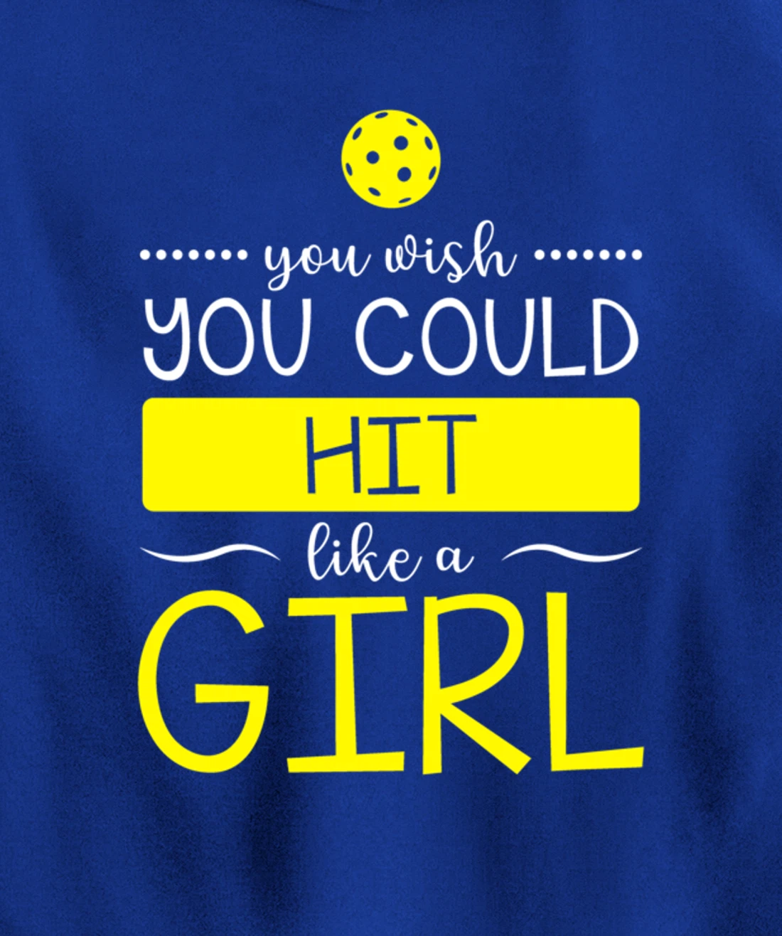 Girls Pickleball Hit Like a Girl Paddleball Dinking Sport Pullover Hoodie