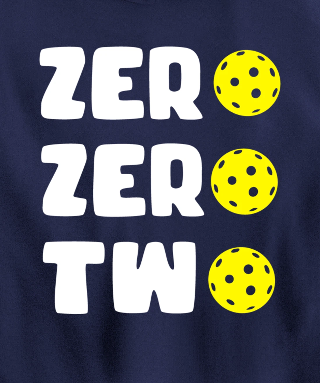 Zero Zero Two 002 Pickleball Dinking Paddleball Sport Lover Pullover Hoodie