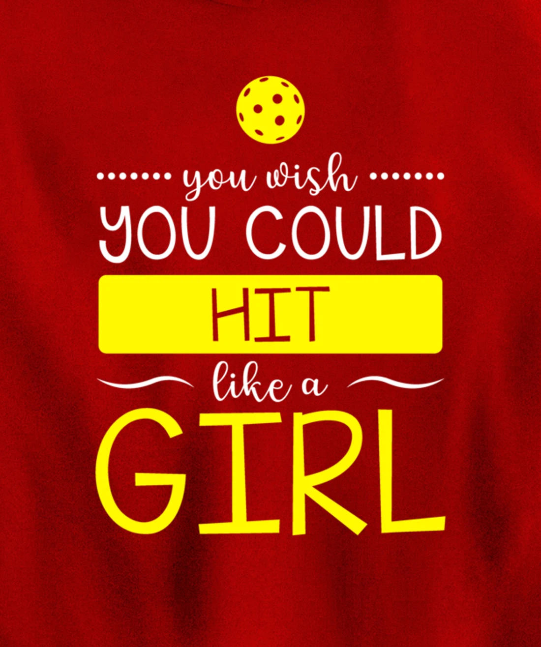 Girls Pickleball Hit Like a Girl Paddleball Dinking Sport Pullover Hoodie