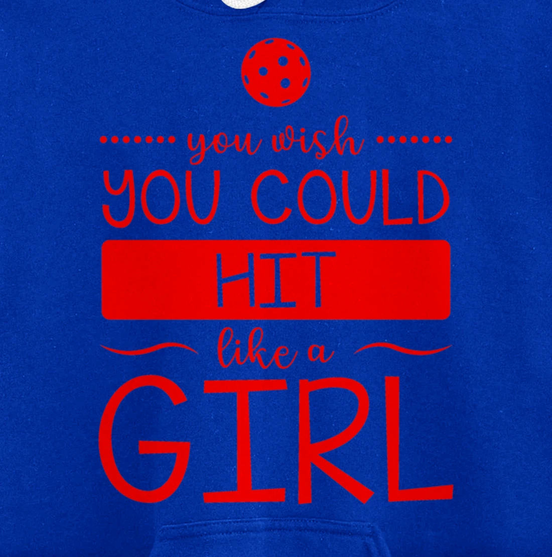 Girls Pickleball Hit Like a Girl Paddleball Dinking Sport Pullover Hoodie