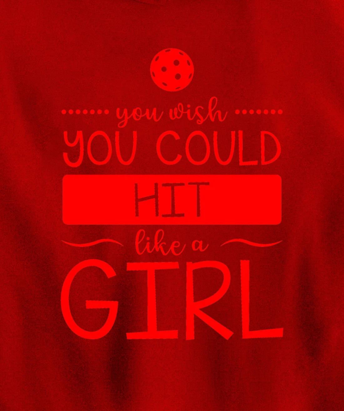 Girls Pickleball Hit Like a Girl Paddleball Dinking Sport Pullover Hoodie
