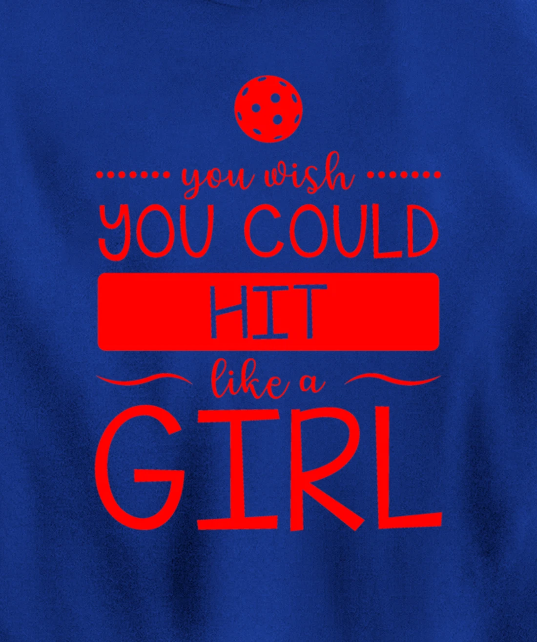 Girls Pickleball Hit Like a Girl Paddleball Dinking Sport Pullover Hoodie