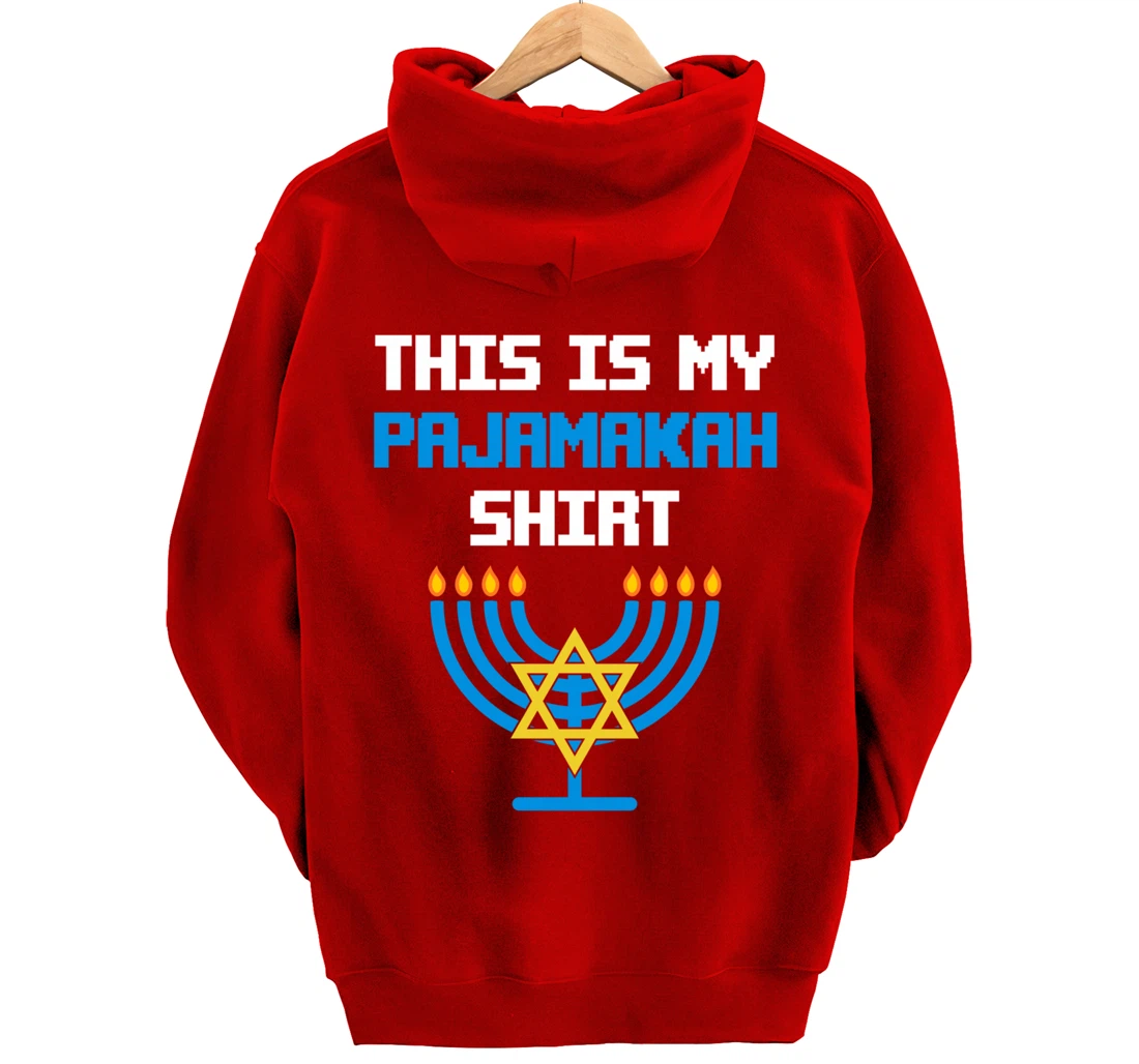 Funny Hanukkah Pajama Shirt - This is My Pajamakah Gifts Tee Pullover Hoodie