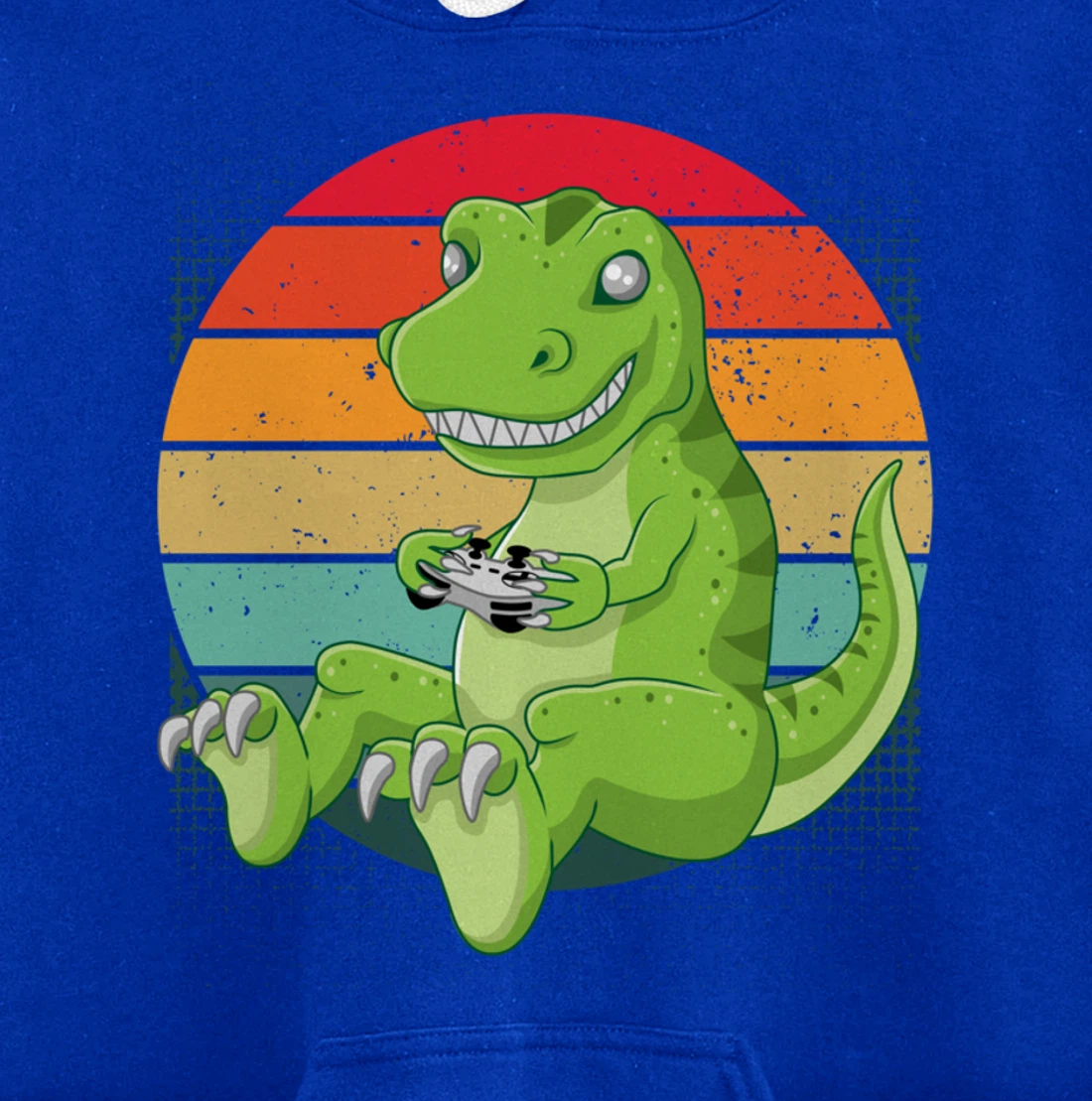 Gamersaurus T-Rex Gamer Dinosaur Funny Gaming Cowboy Pullover Hoodie