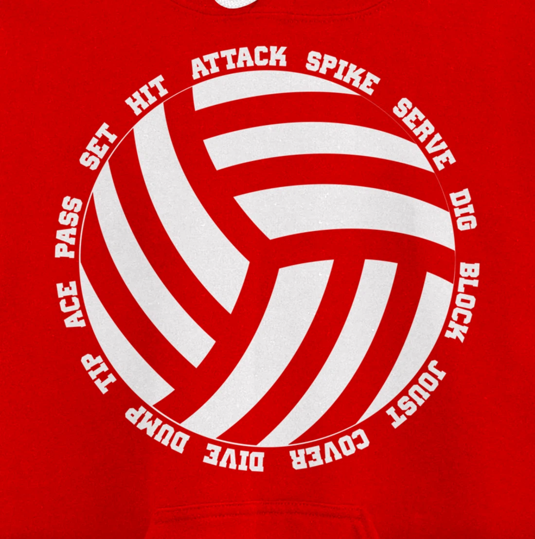 Funny Volleyball Player Setter Hitter Men Women Boys Girls Pullover Hoodie