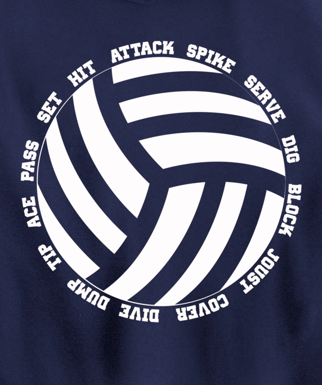 Funny Volleyball Player Setter Hitter Men Women Boys Girls Pullover Hoodie