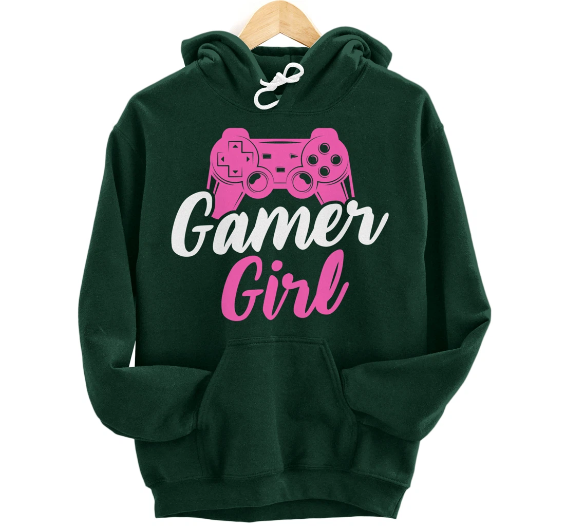 Video Gamer Quotes Gamer Girl Pullover Hoodie