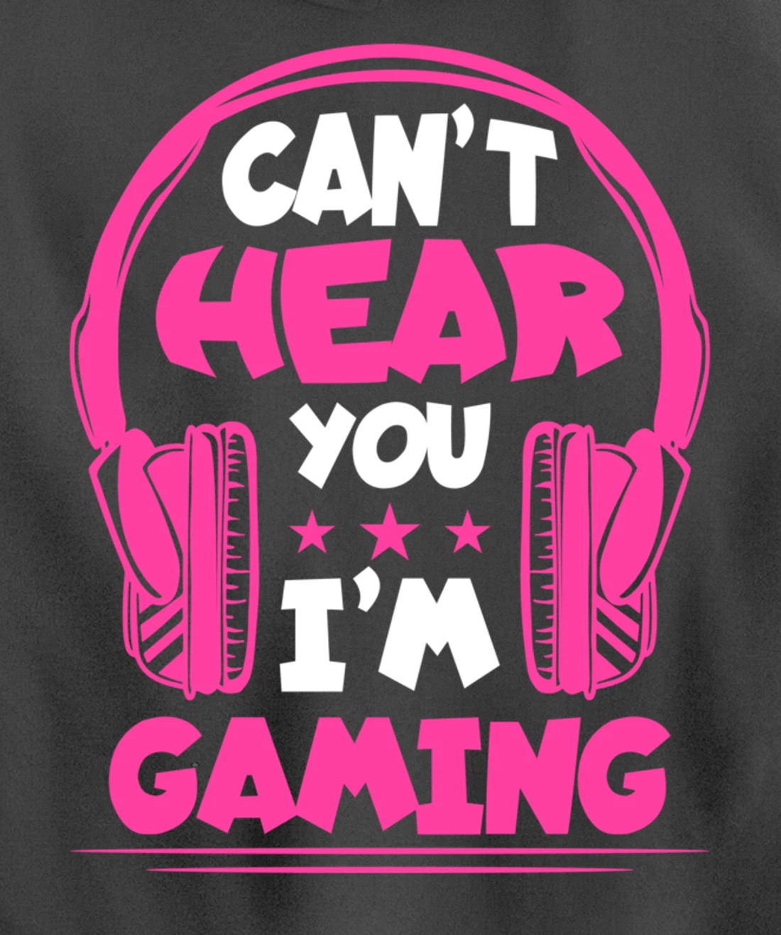 Video Gamer Can'T Hear You I'M Gaming Pullover Hoodie