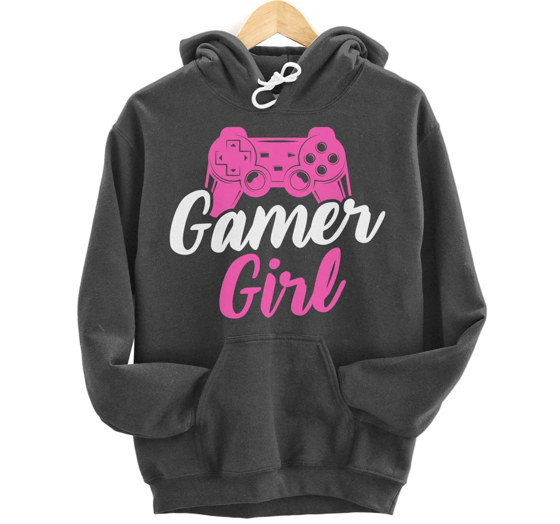 Video Gamer Quotes Gamer Girl Pullover Hoodie