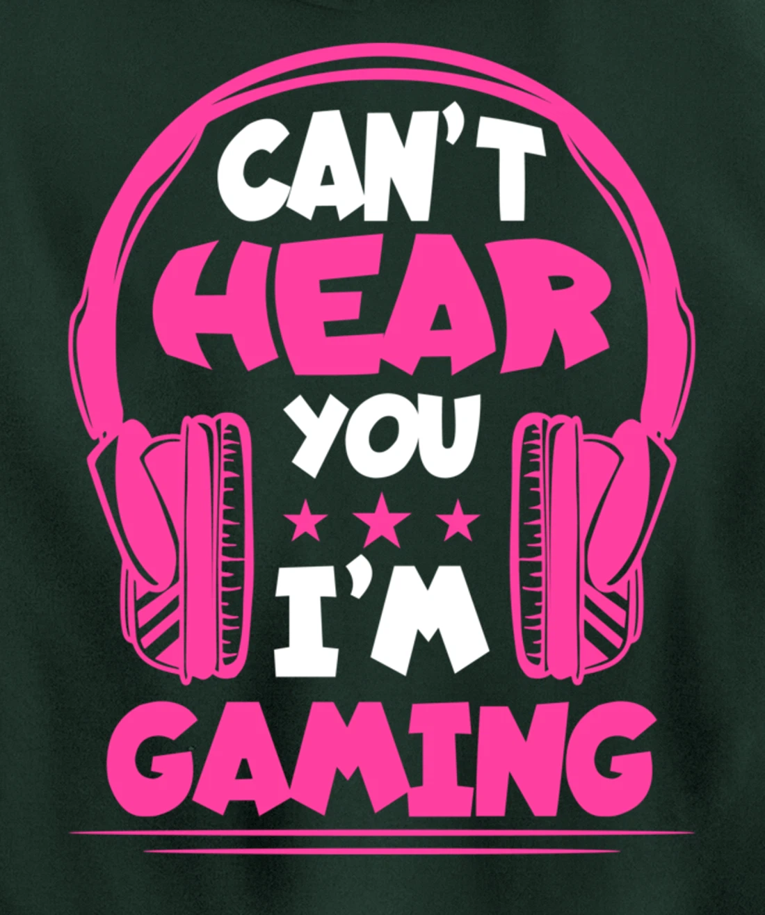 Video Gamer Can'T Hear You I'M Gaming Pullover Hoodie