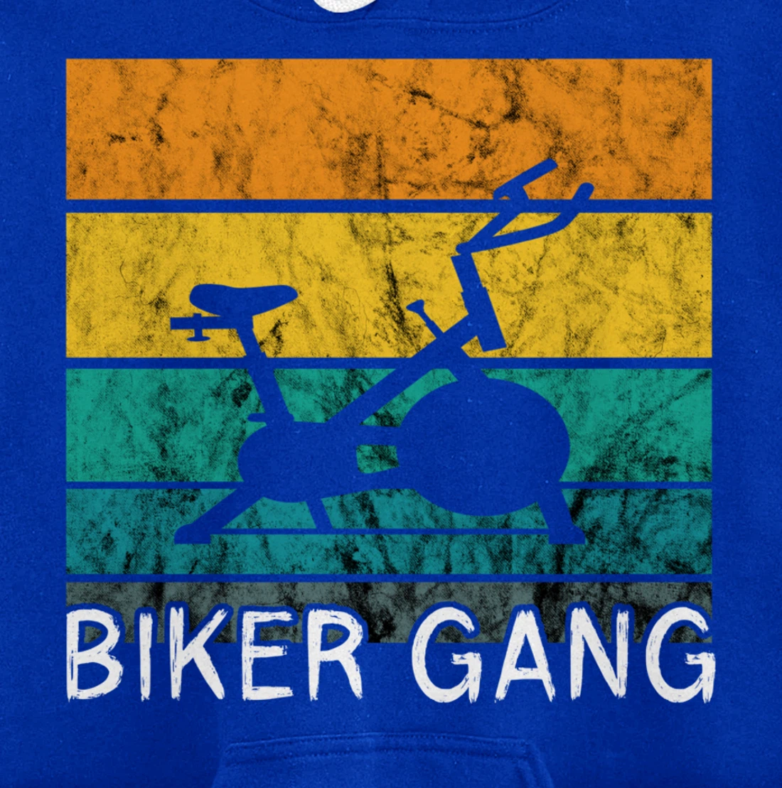 Biker Gang Spin Class Workout Team Squad Retro Vintage Pullover Hoodie