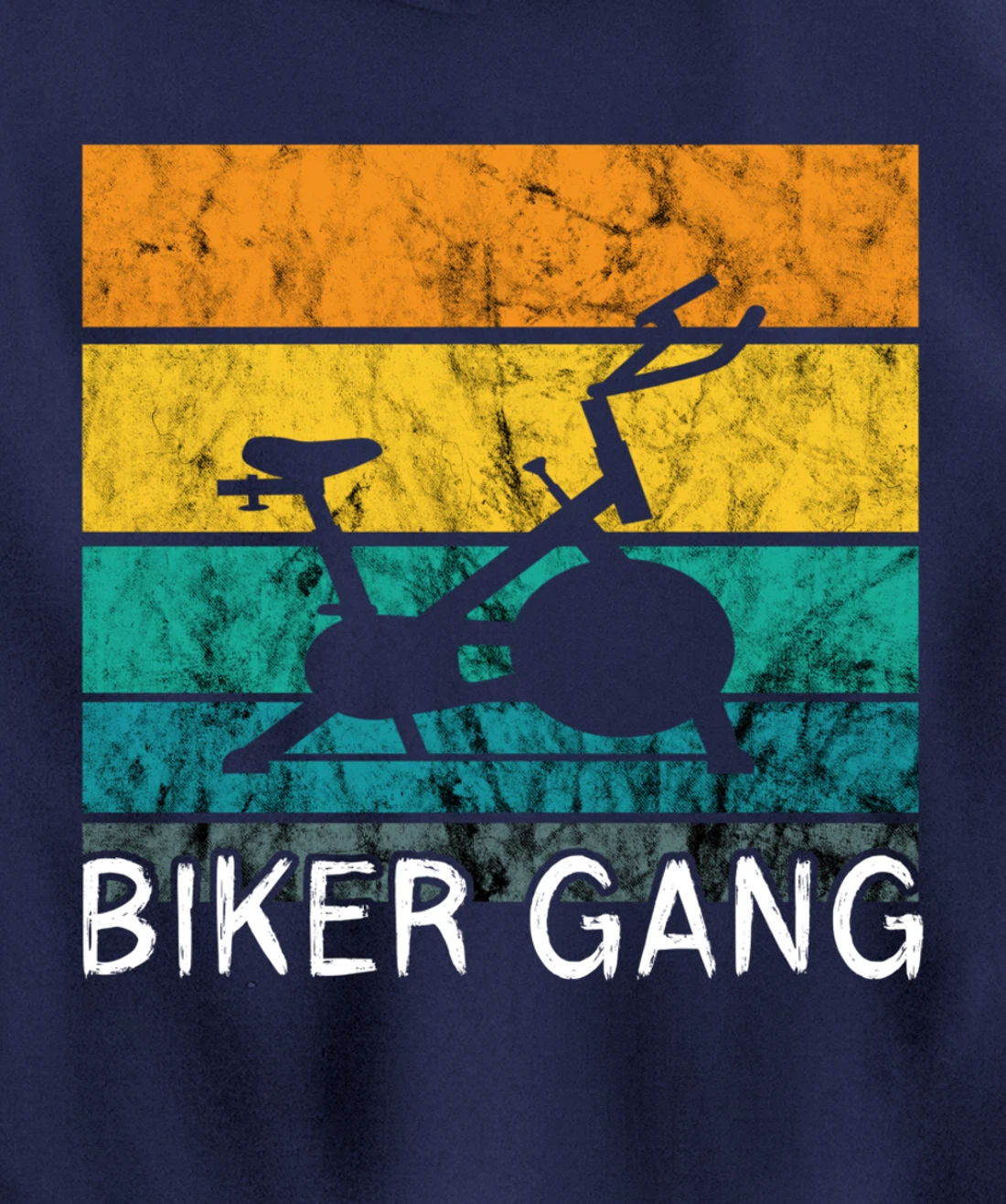 Biker Gang Spin Class Workout Team Squad Retro Vintage Pullover Hoodie