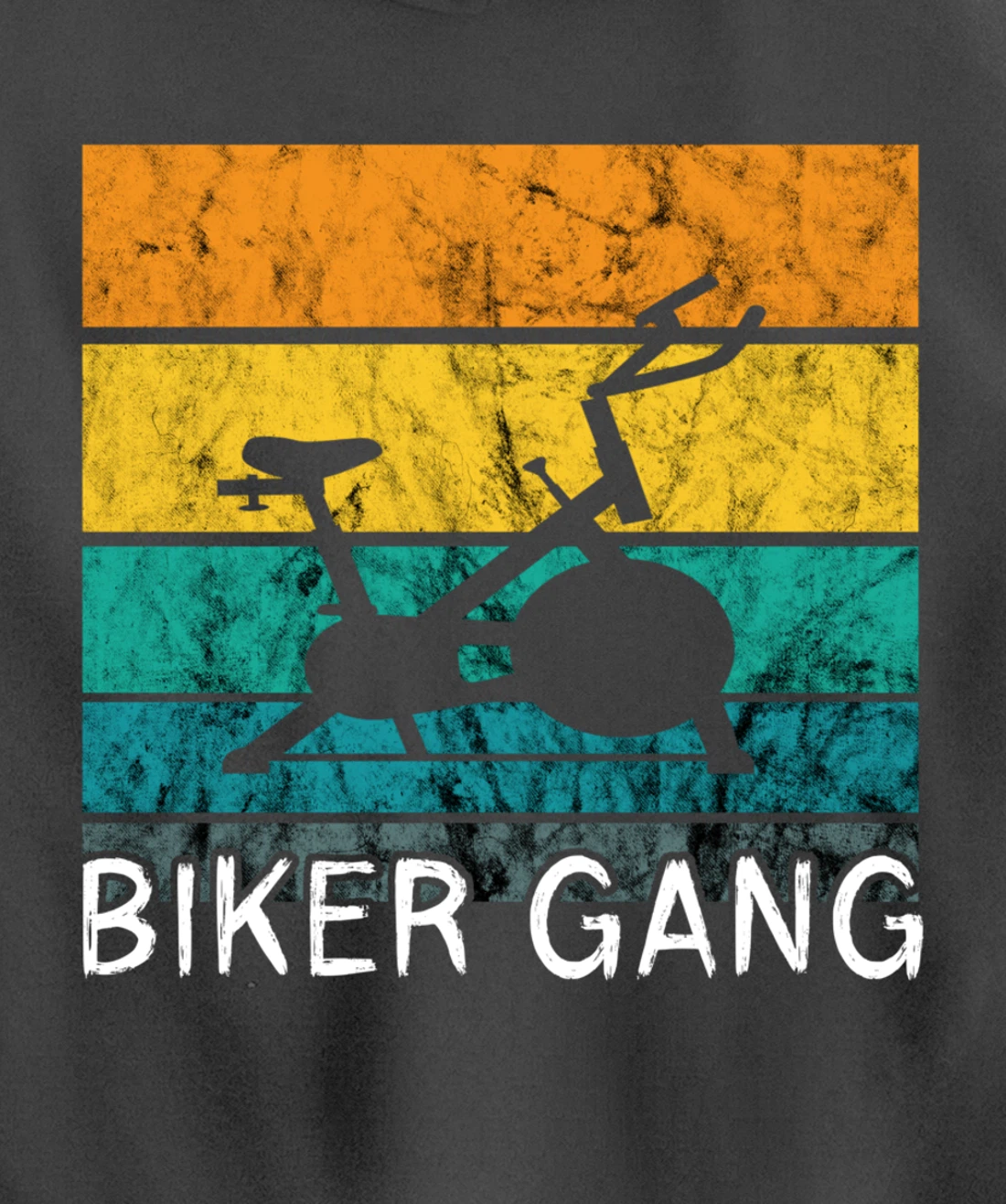 Biker Gang Spin Class Workout Team Squad Retro Vintage Pullover Hoodie