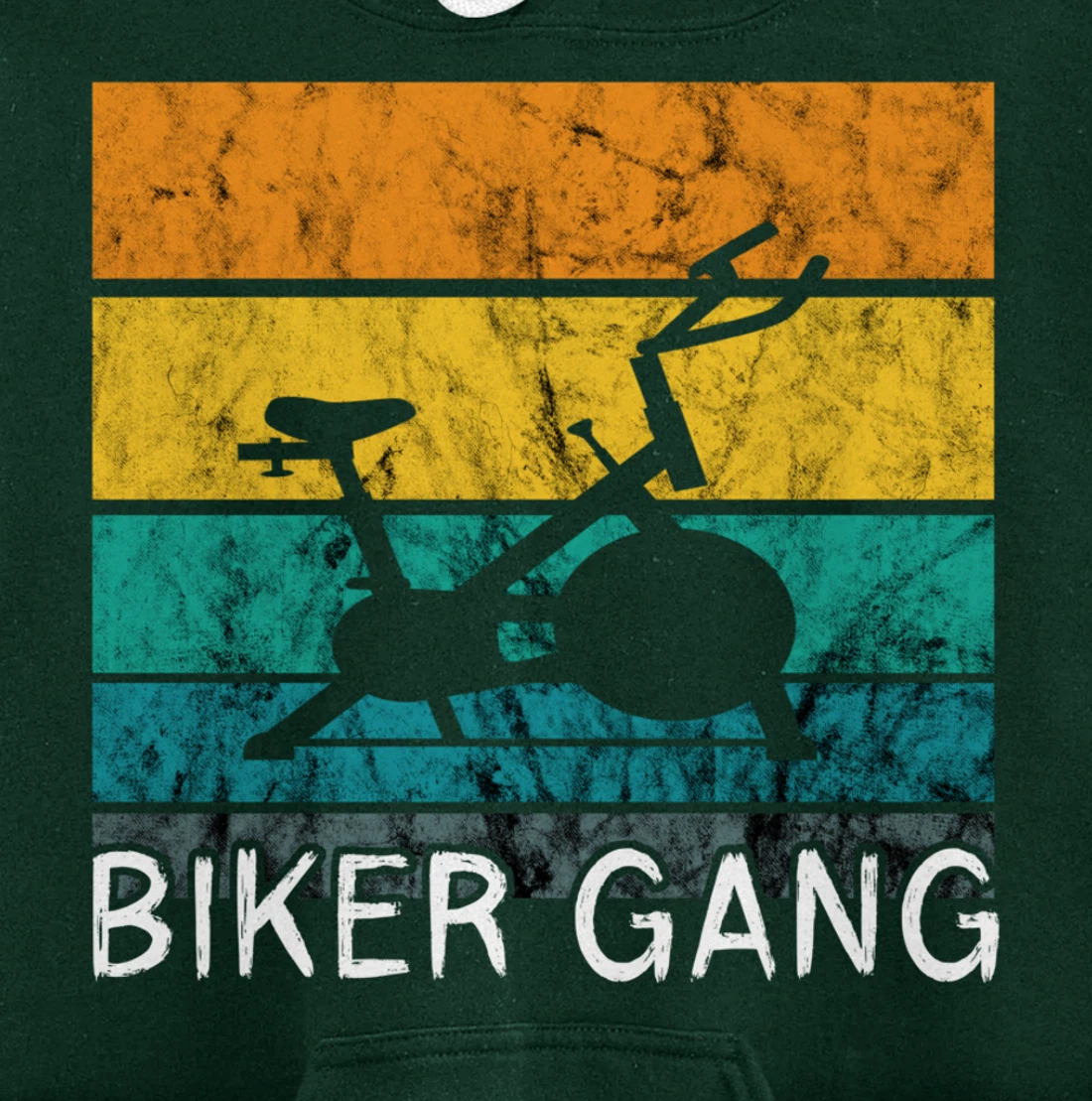 Biker Gang Spin Class Workout Team Squad Retro Vintage Pullover Hoodie
