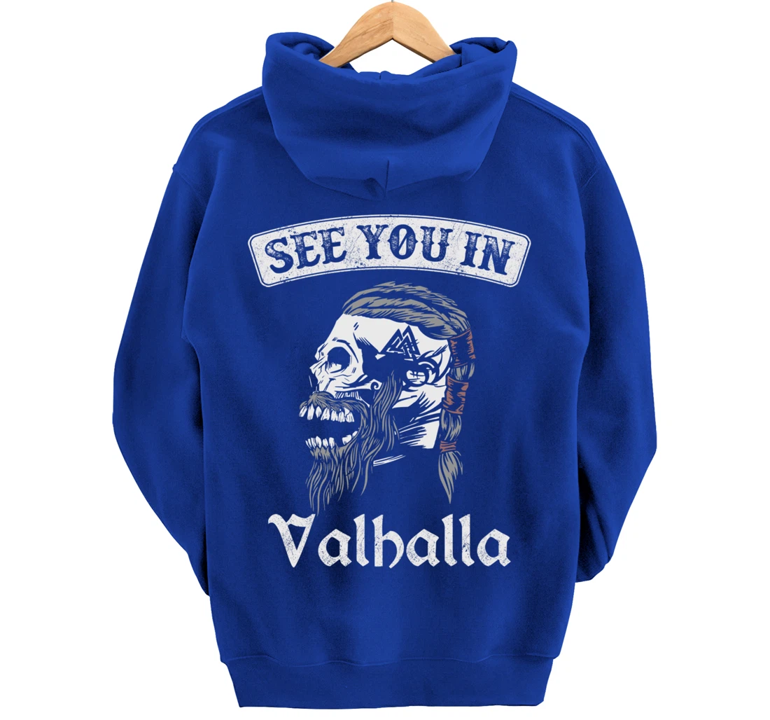 See you in Valhalla Odin Knight Pullover Hoodie