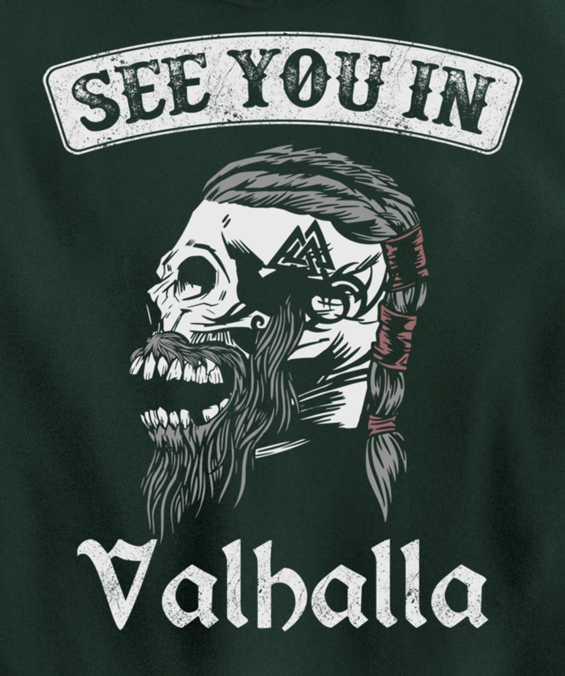 See you in Valhalla Odin Knight Pullover Hoodie