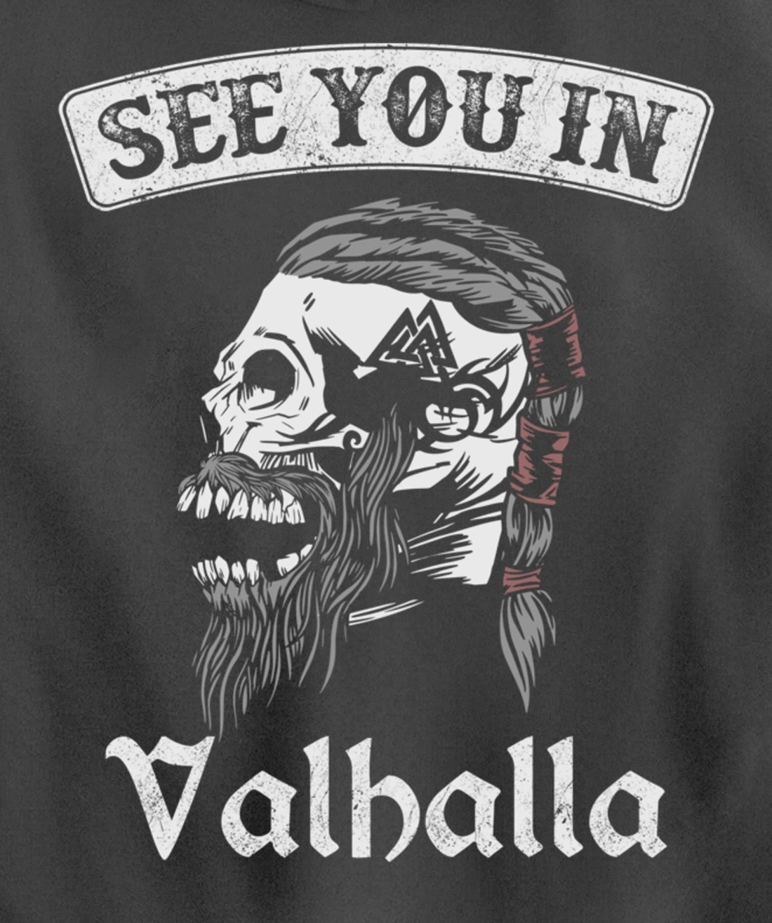See you in Valhalla Odin Knight Pullover Hoodie