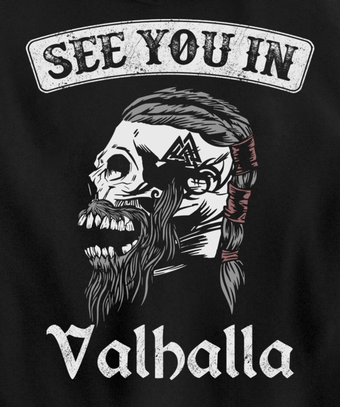 See you in Valhalla Odin Knight Pullover Hoodie