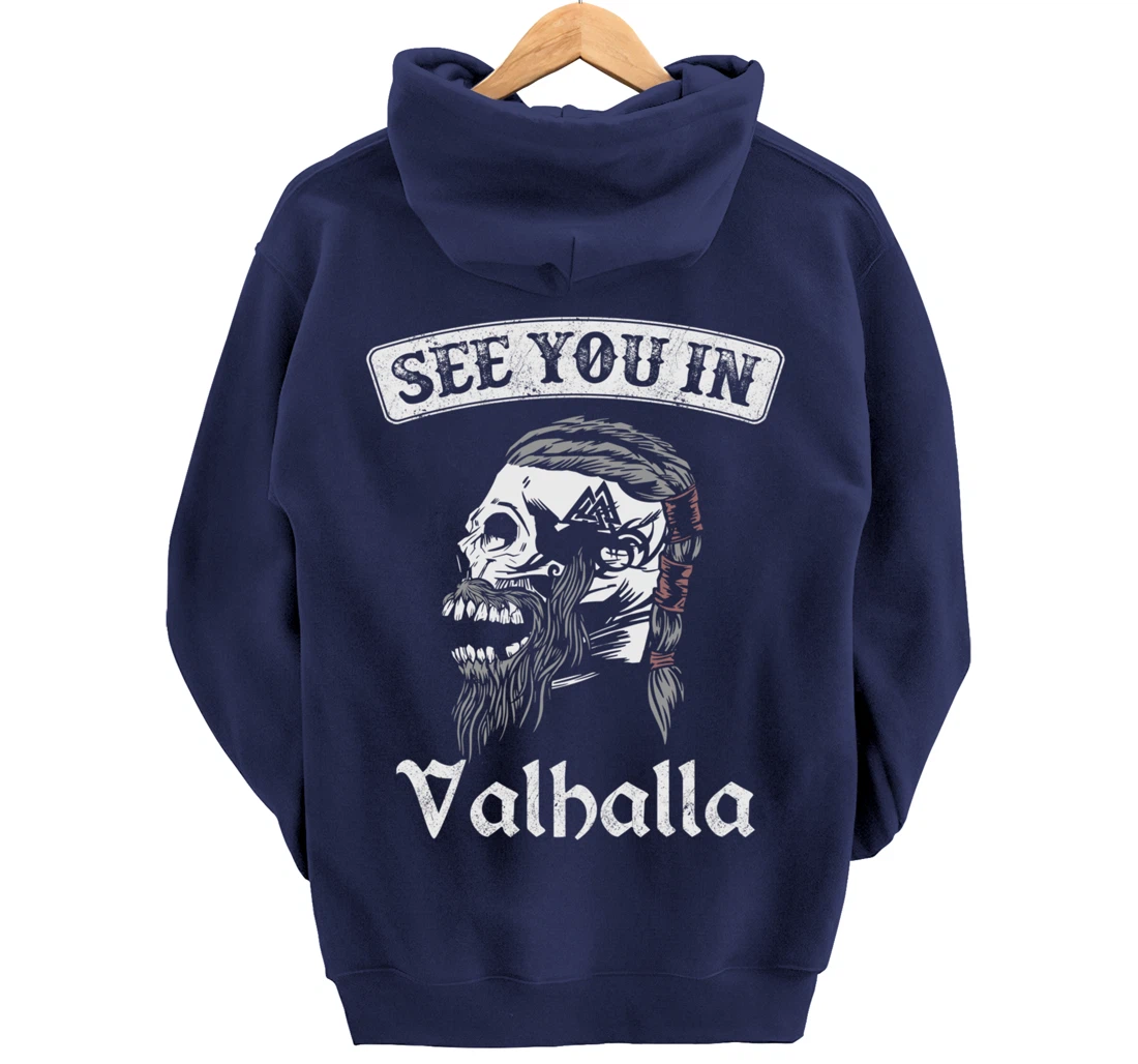 See you in Valhalla Odin Knight Pullover Hoodie