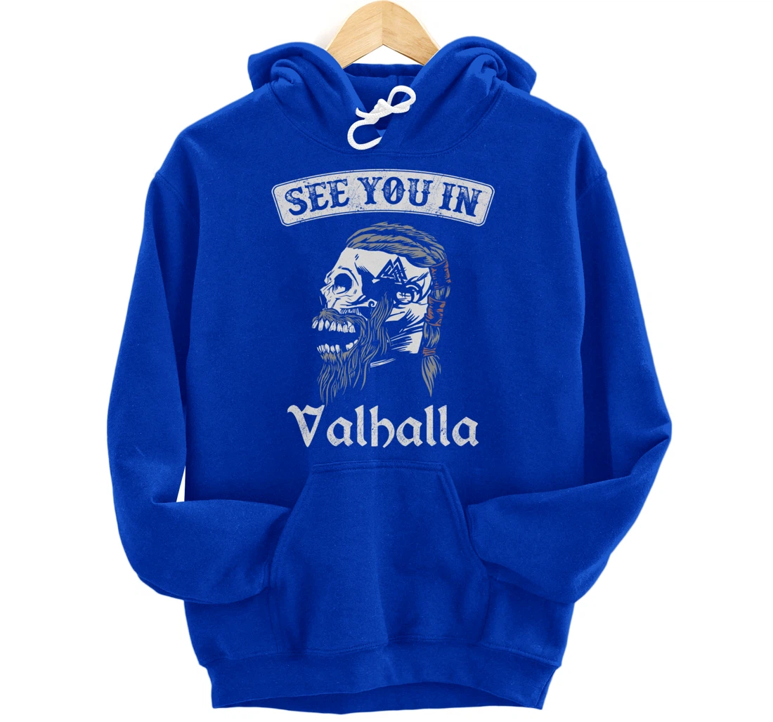 See you in Valhalla Odin Knight Pullover Hoodie