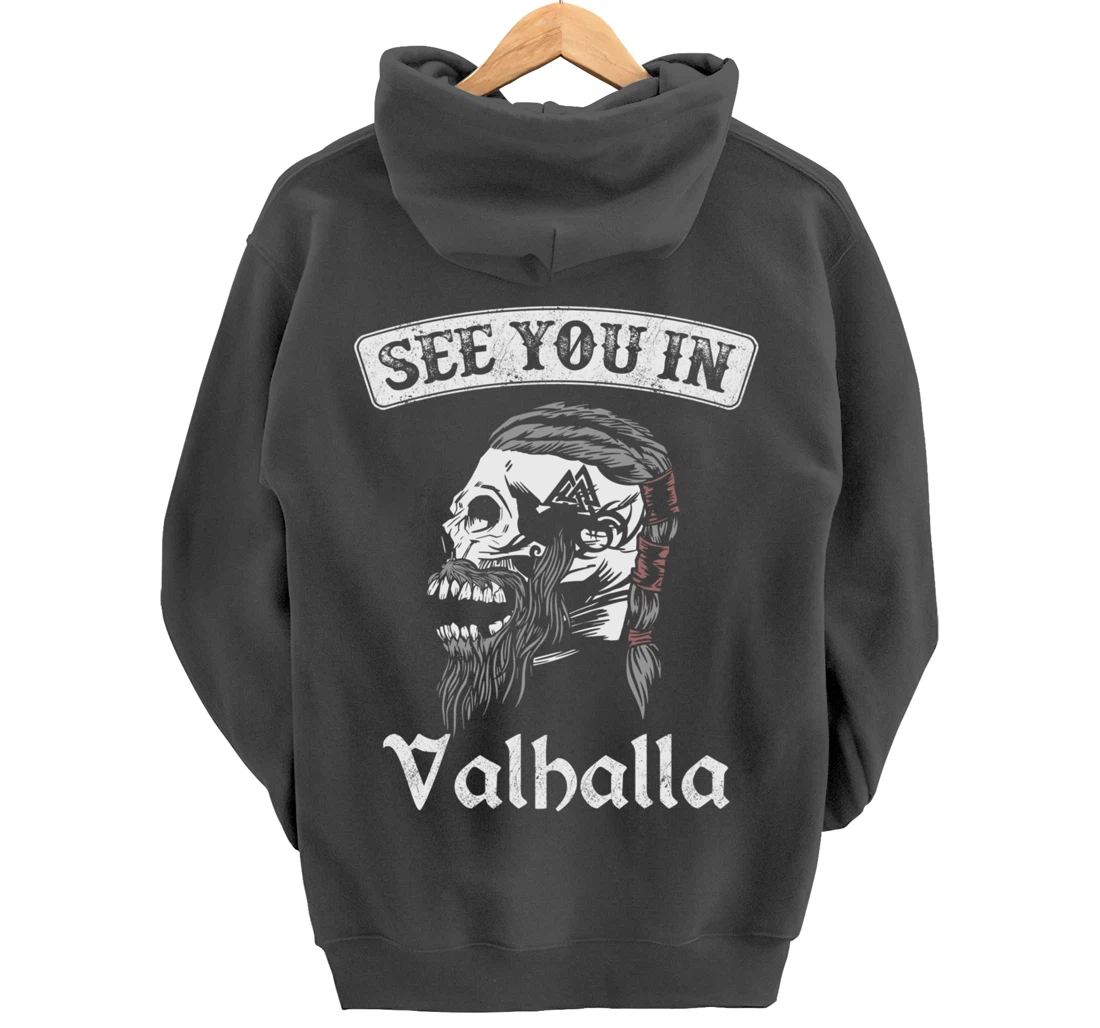 See you in Valhalla Odin Knight Pullover Hoodie