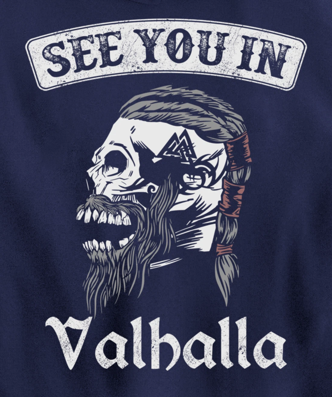 See you in Valhalla Odin Knight Pullover Hoodie