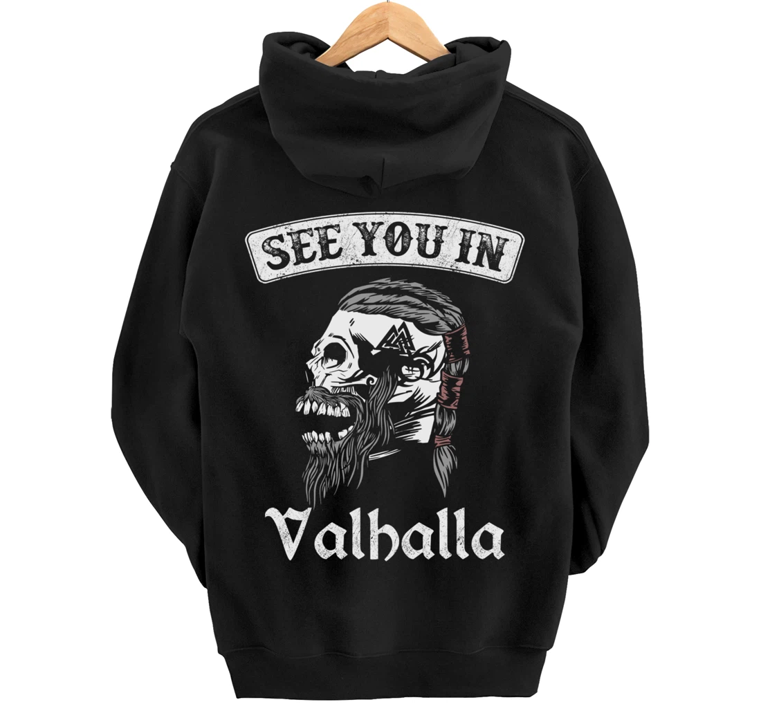 See you in Valhalla Odin Knight Pullover Hoodie