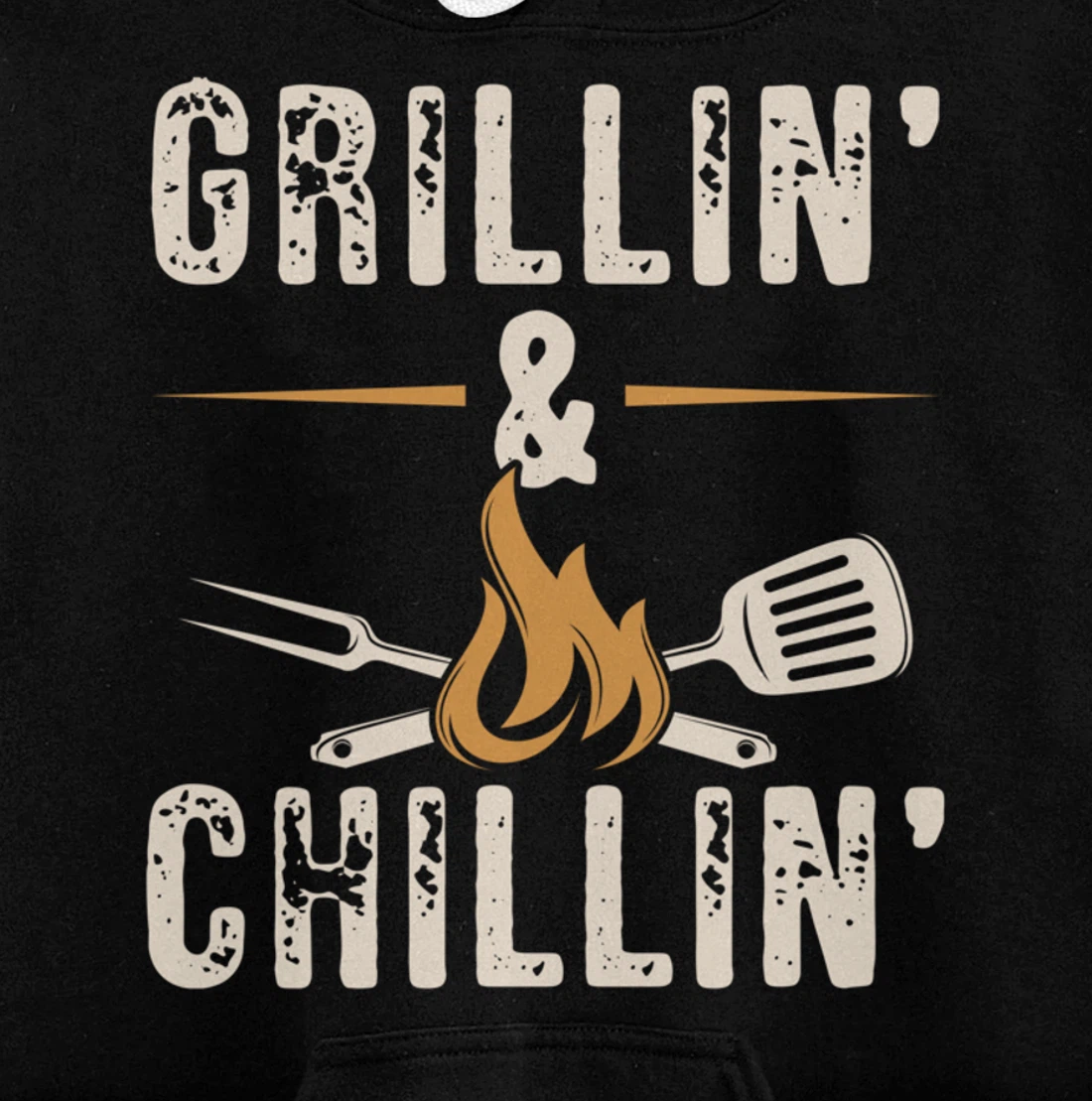 Funny Barbecue Grillin' Graphic Women Men Meat Smoking BBQ Pullover Hoodie
