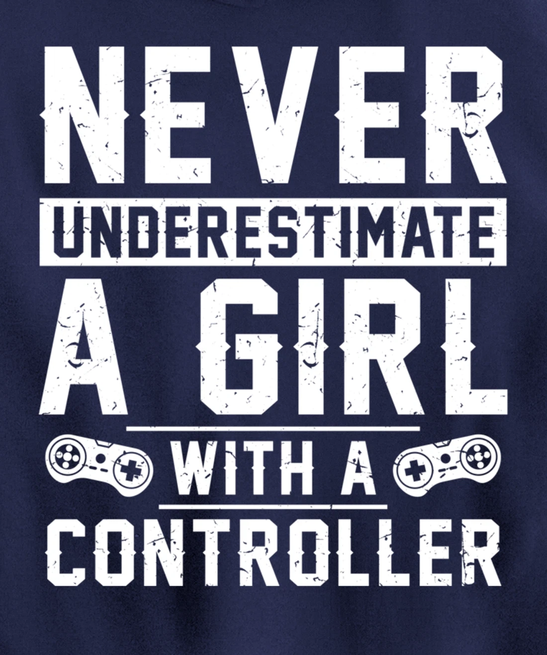 Video Gamer Girl With A Controller Pullover Hoodie