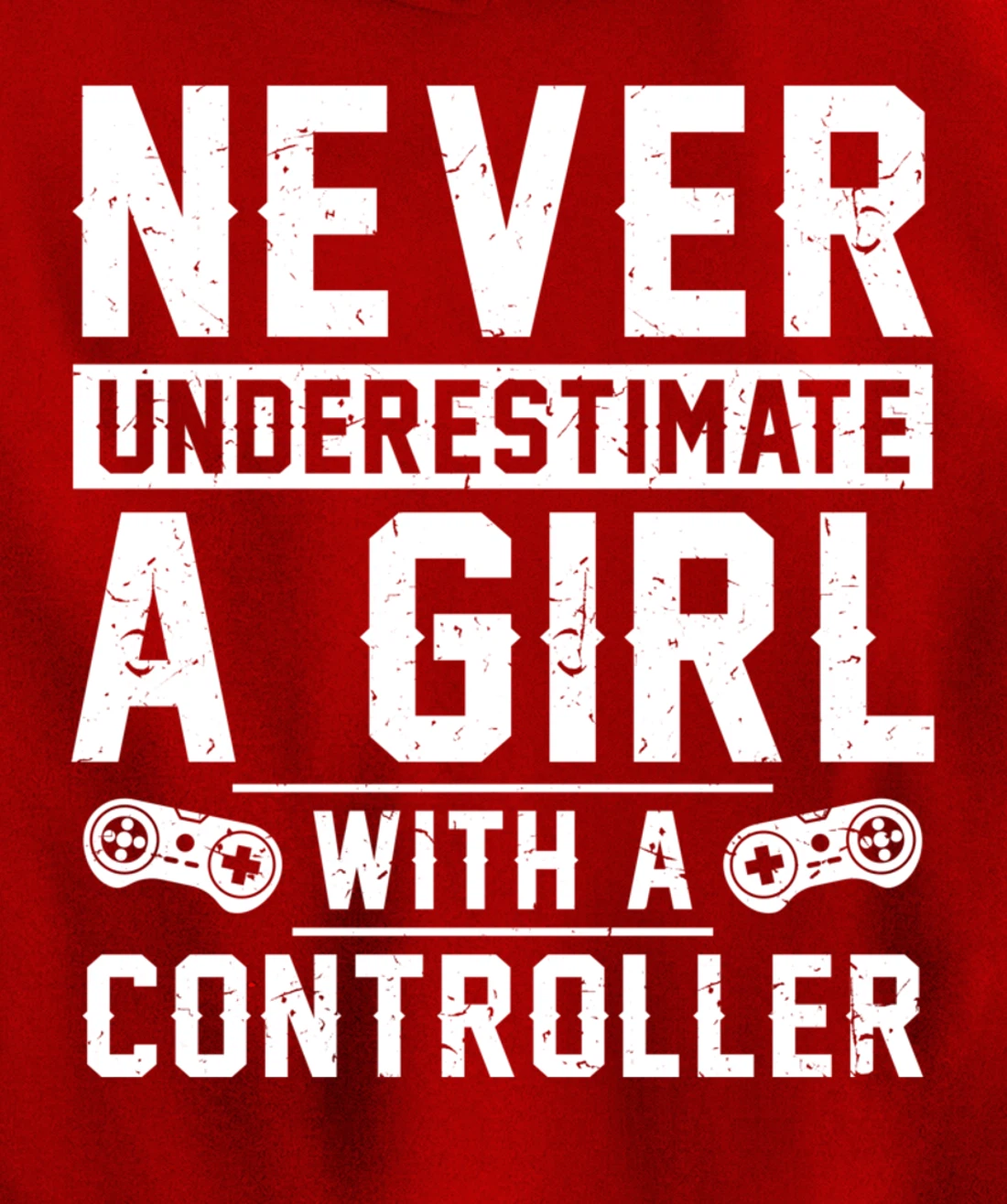 Video Gamer Girl With A Controller Pullover Hoodie