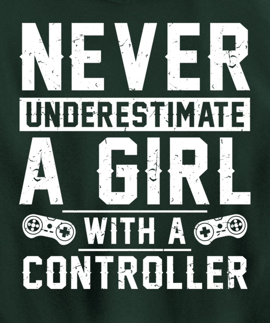 Video Gamer Girl With A Controller Pullover Hoodie