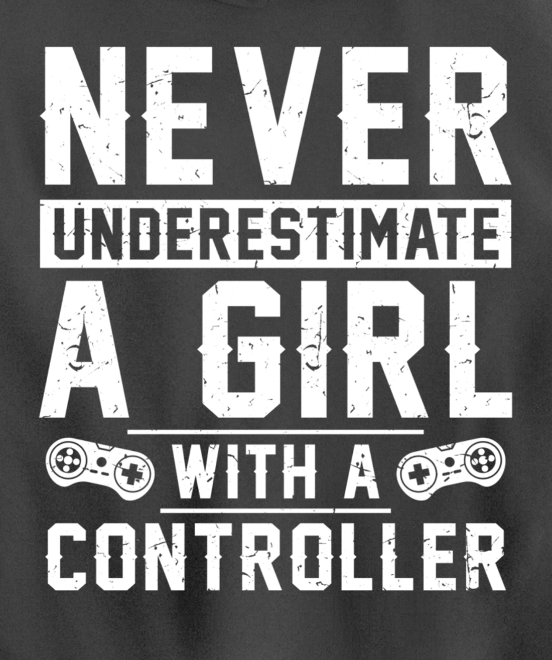 Video Gamer Girl With A Controller Pullover Hoodie