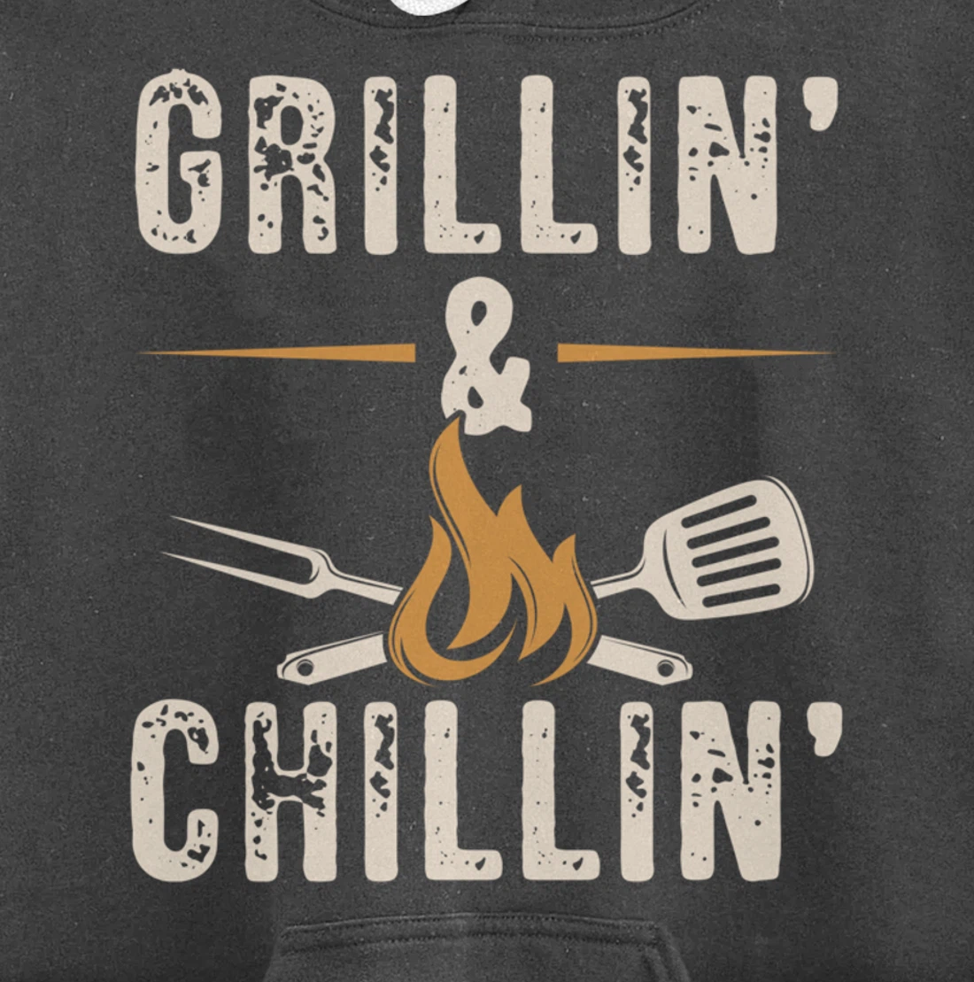 Funny Barbecue Grillin' Graphic Women Men Meat Smoking BBQ Pullover Hoodie