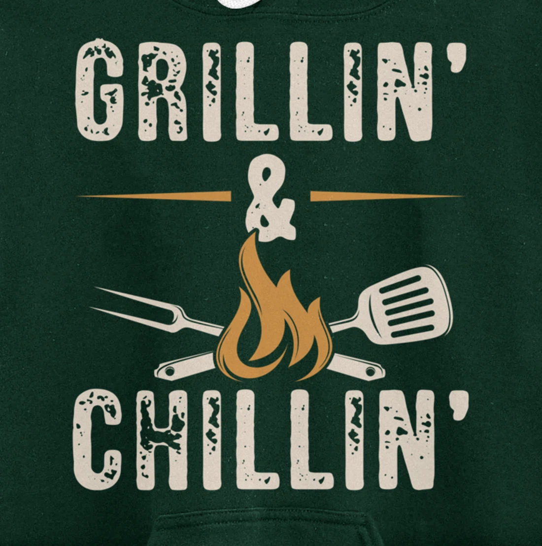 Funny Barbecue Grillin' Graphic Women Men Meat Smoking BBQ Pullover Hoodie