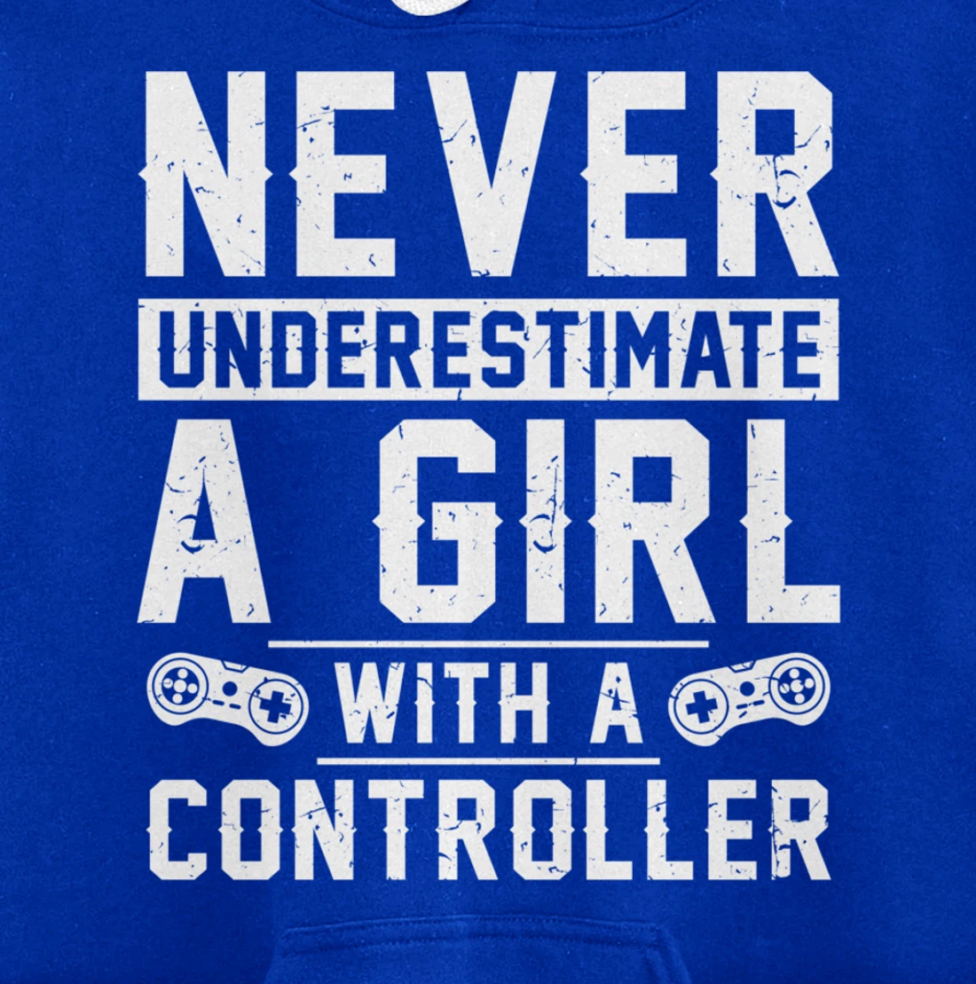 Video Gamer Girl With A Controller Pullover Hoodie