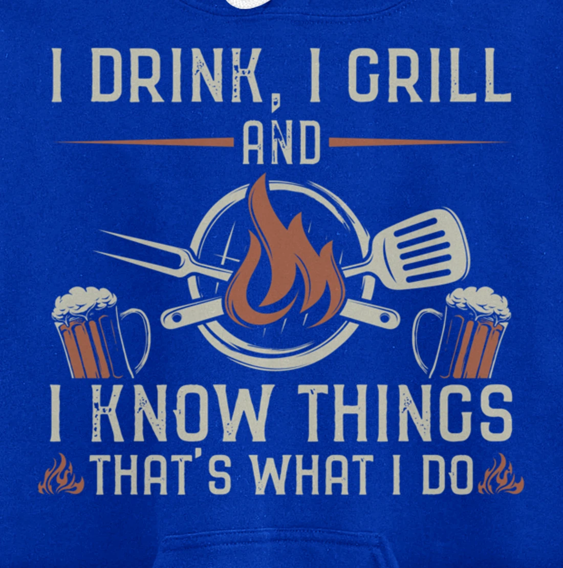 Funny Barbecue Beer Lover Graphic Women Men Meat Smoking BBQ Pullover Hoodie