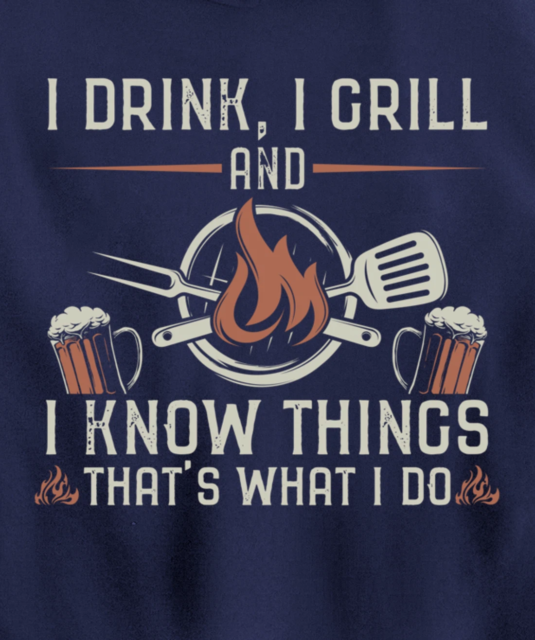 Funny Barbecue Beer Lover Graphic Women Men Meat Smoking BBQ Pullover Hoodie