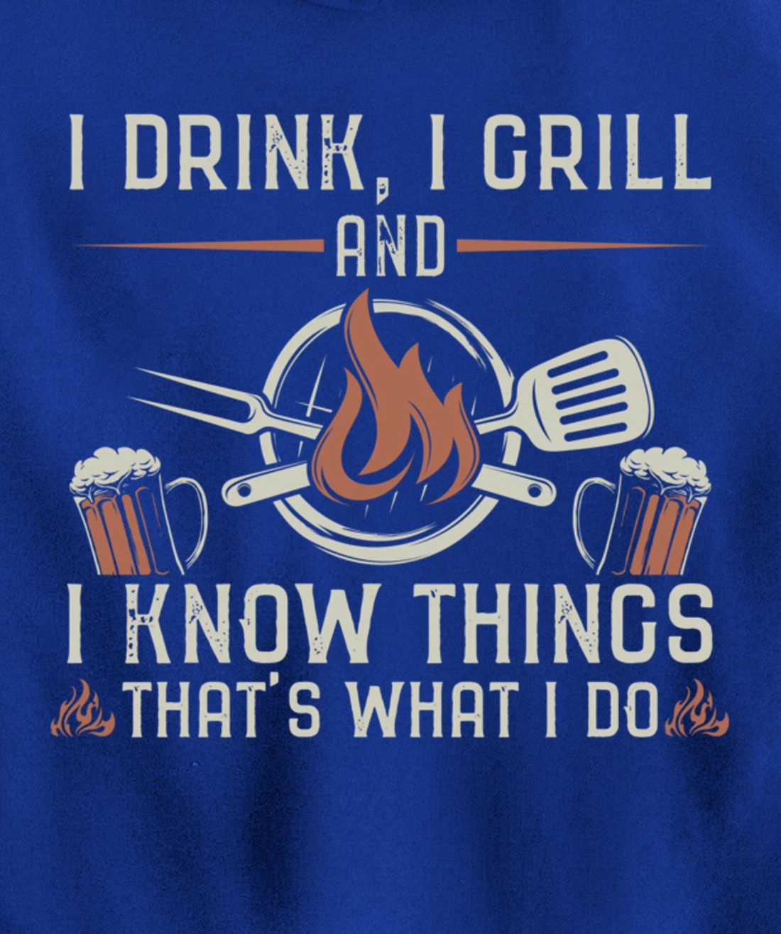 Funny Barbecue Beer Lover Graphic Women Men Meat Smoking BBQ Pullover Hoodie