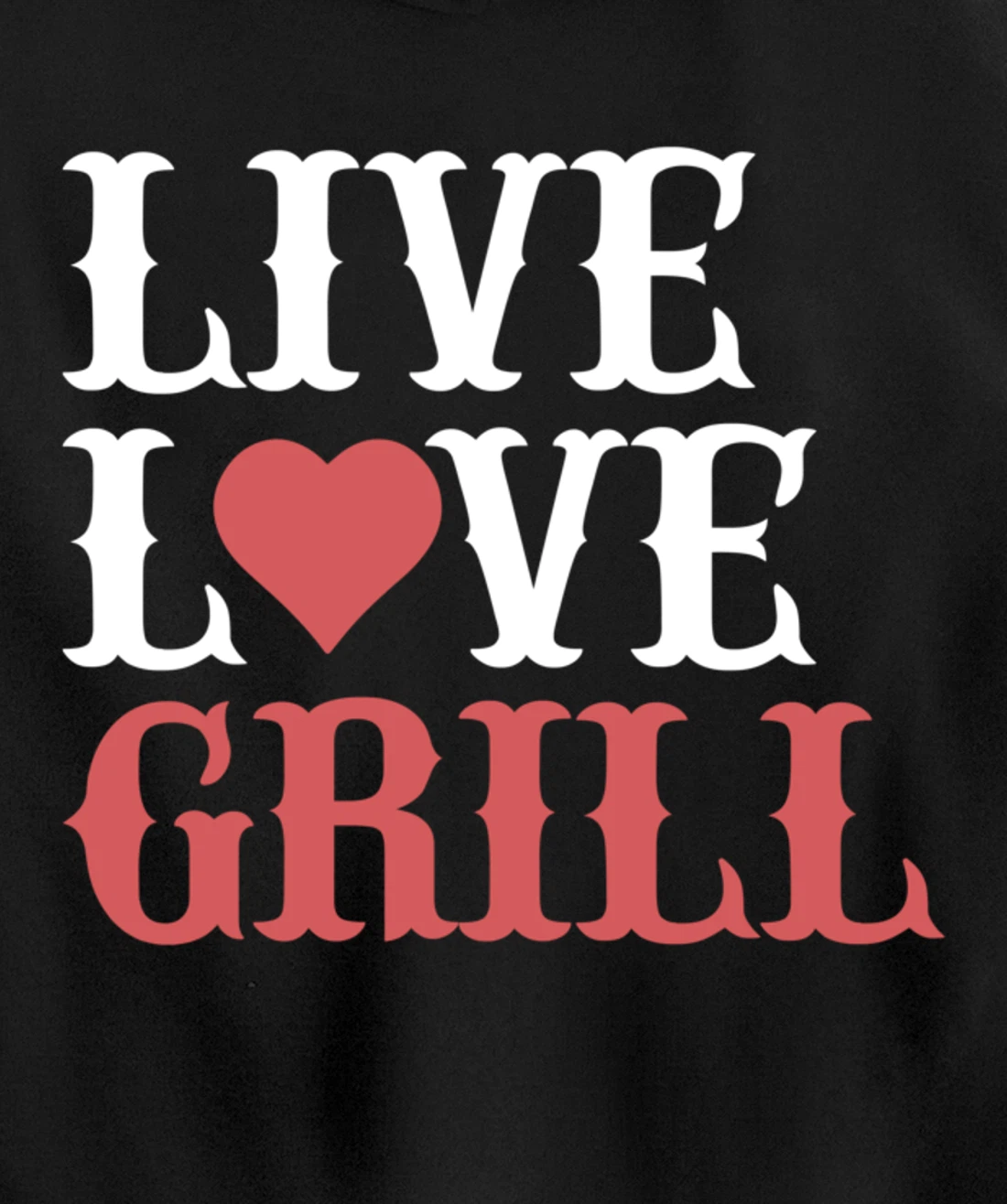 Funny Barbecue Live Love Graphic Women Men Meat Smoker Grill Pullover Hoodie