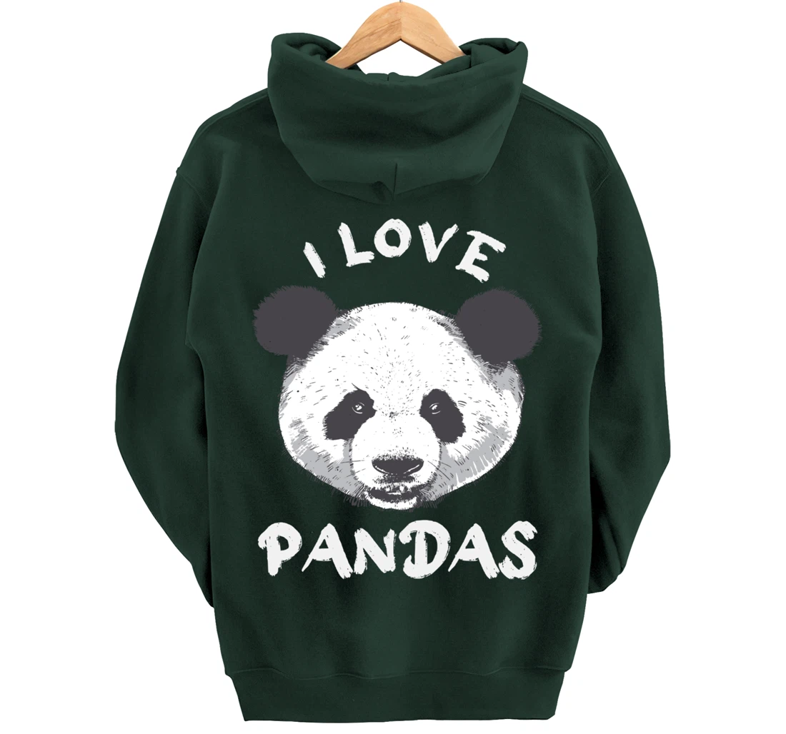 i love pandas Pullover Hoodie