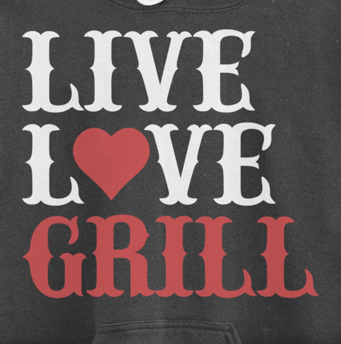 Funny Barbecue Live Love Graphic Women Men Meat Smoker Grill Pullover Hoodie