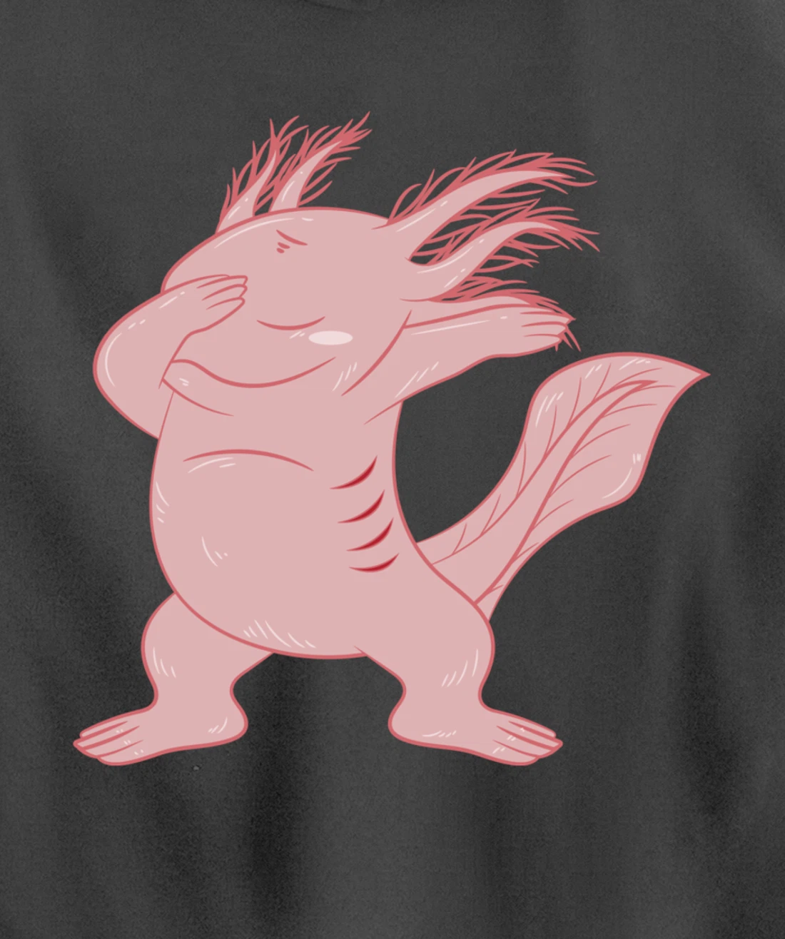 Dabbing Axolotl Funny Axolotls Mexican Salamander Animal Pullover Hoodie