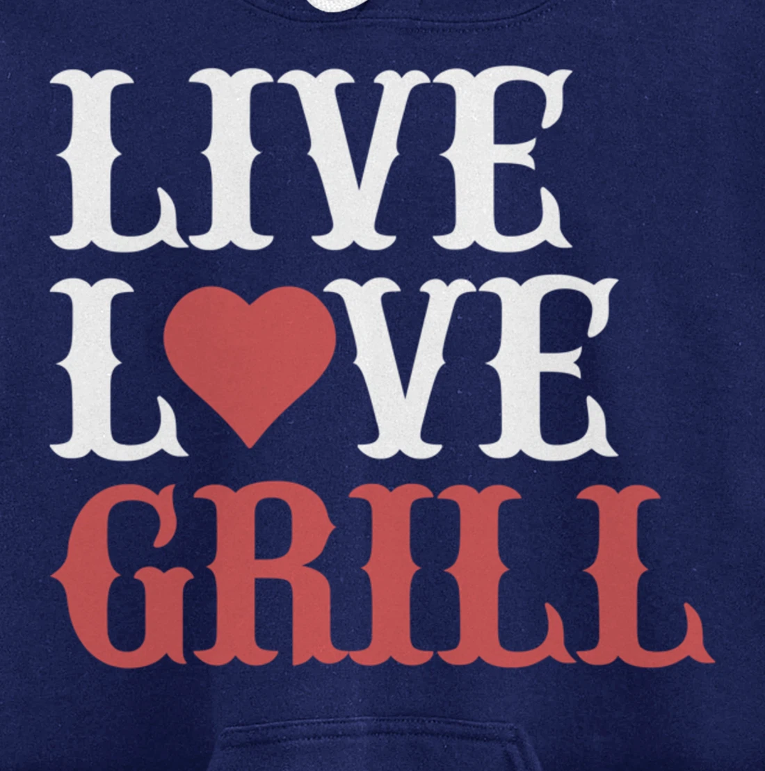 Funny Barbecue Live Love Graphic Women Men Meat Smoker Grill Pullover Hoodie