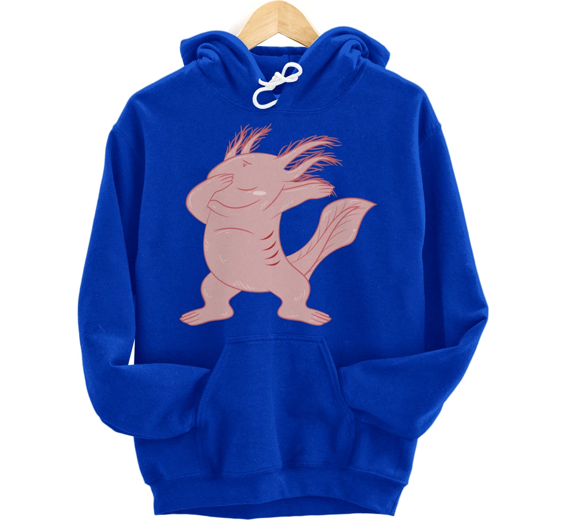 Dabbing Axolotl Funny Axolotls Mexican Salamander Animal Pullover Hoodie