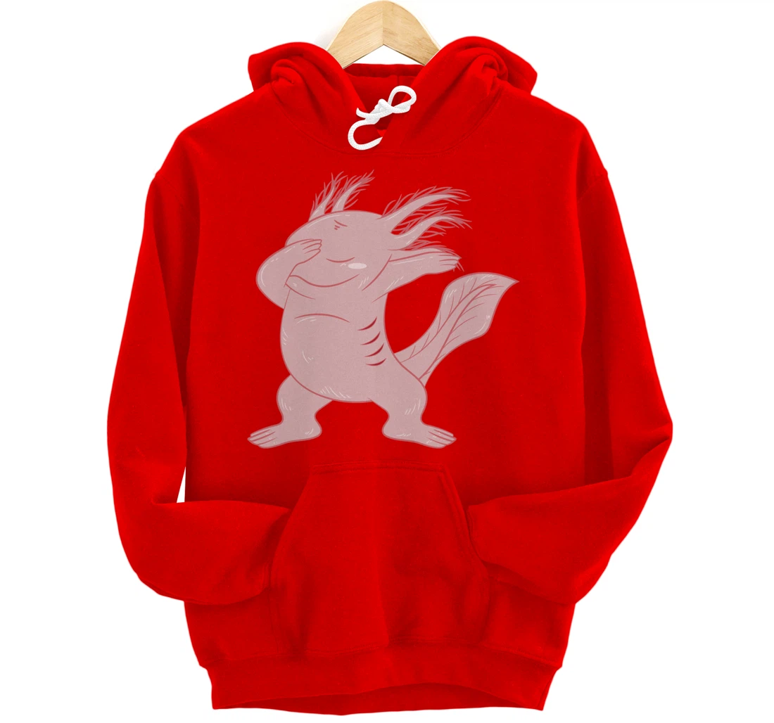 Dabbing Axolotl Funny Axolotls Mexican Salamander Animal Pullover Hoodie