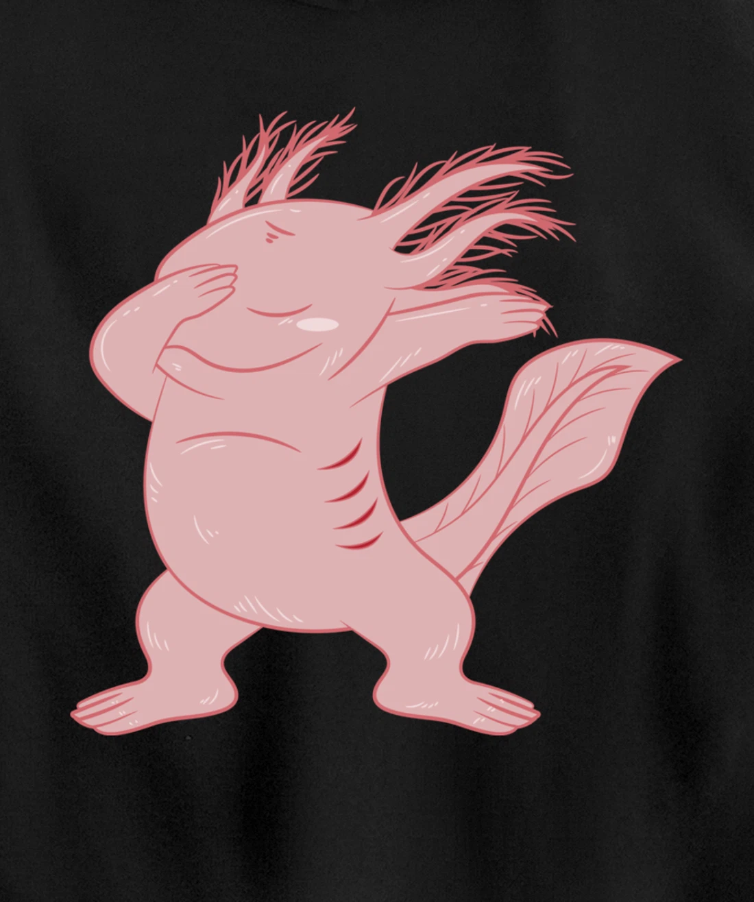 Dabbing Axolotl Funny Axolotls Mexican Salamander Animal Pullover Hoodie