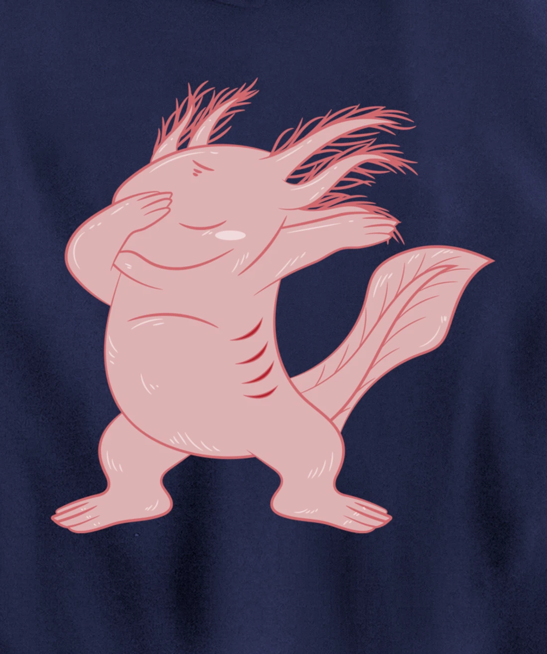 Dabbing Axolotl Funny Axolotls Mexican Salamander Animal Pullover Hoodie