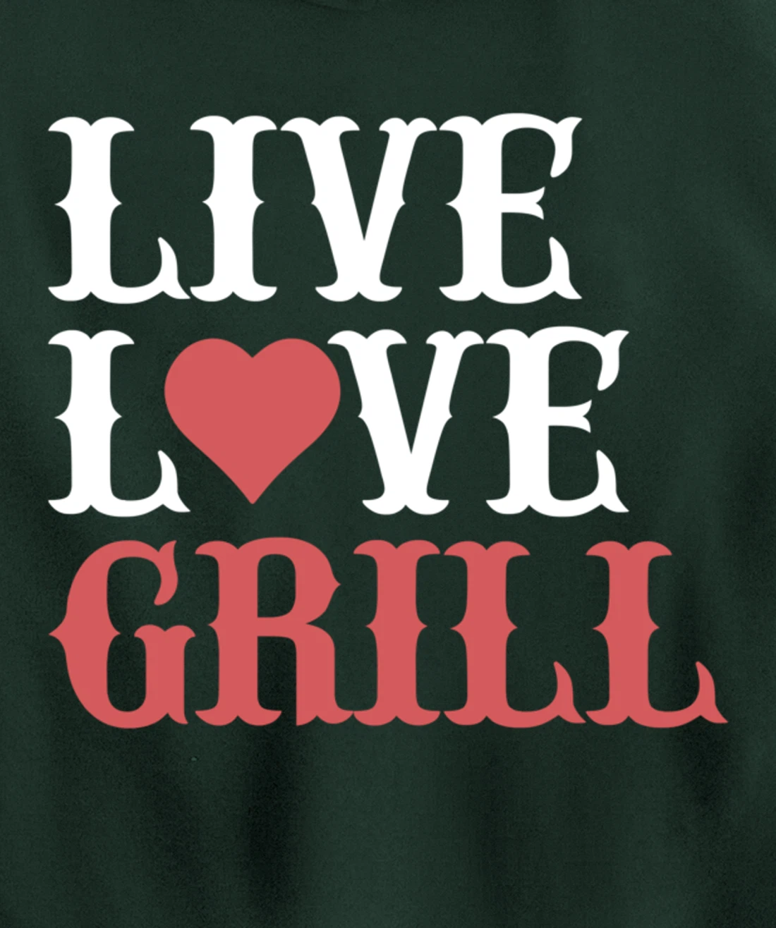 Funny Barbecue Live Love Graphic Women Men Meat Smoker Grill Pullover Hoodie